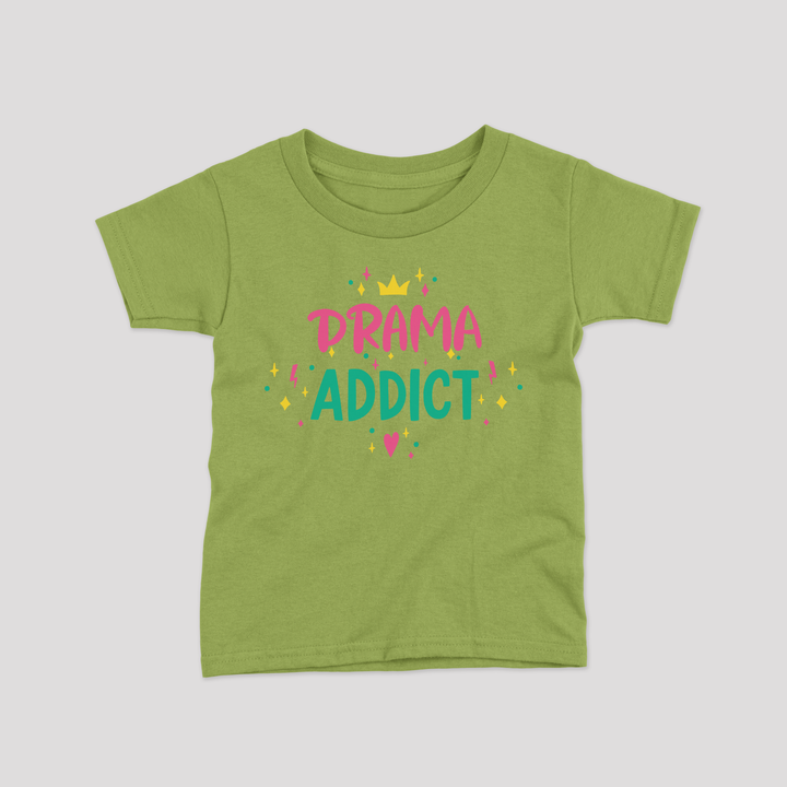 pista green color drama addict print image 