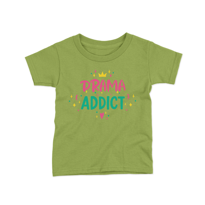 drama addict print kids tshirt image 