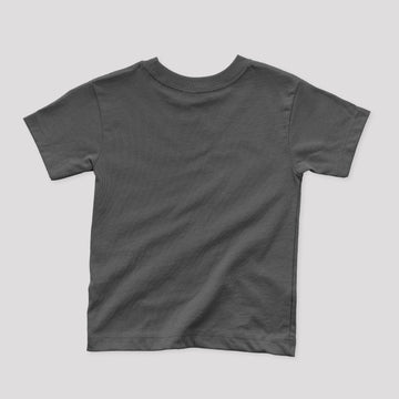 grey kids tshirt back side image 