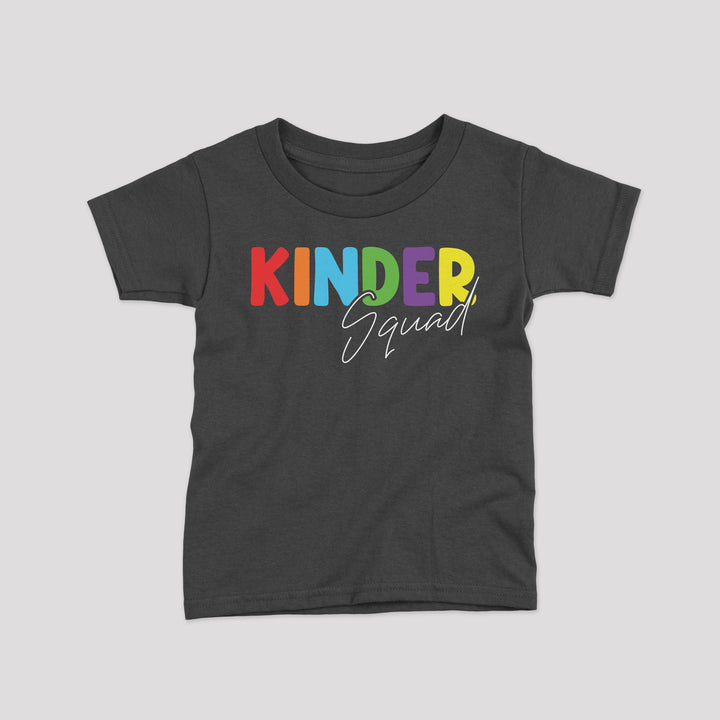 kinder squad print kids tshirt 