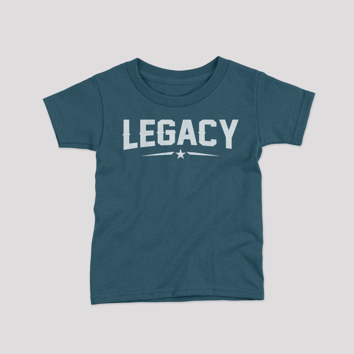legacy print teal blue kids tshirt image 