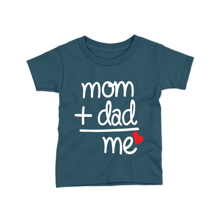 teal blue front kids tshirt 