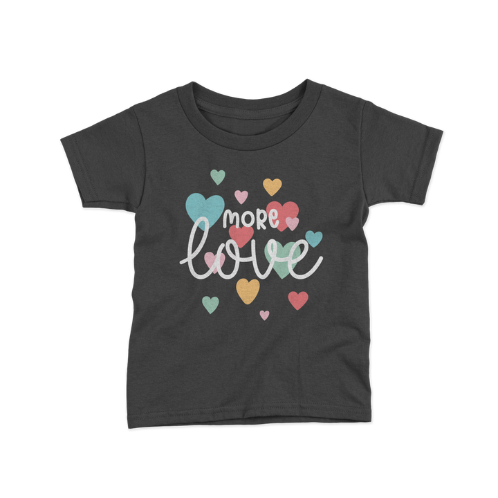 more love print kids tshirt image 