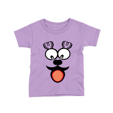 smile print levender color kids tshirt image 