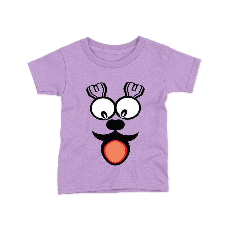 smile print levender color kids tshirt image 