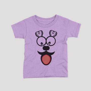 smiley face levender color kids tshirt 