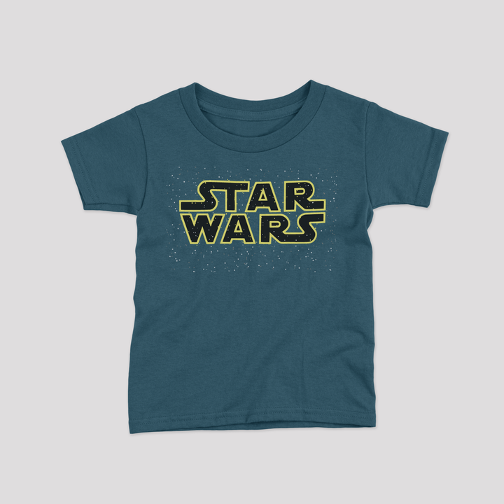 star wars dark teal blue color kids tshirt 