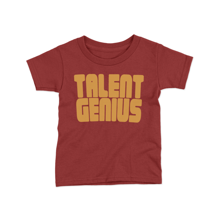 talent genius front kids tshirt 