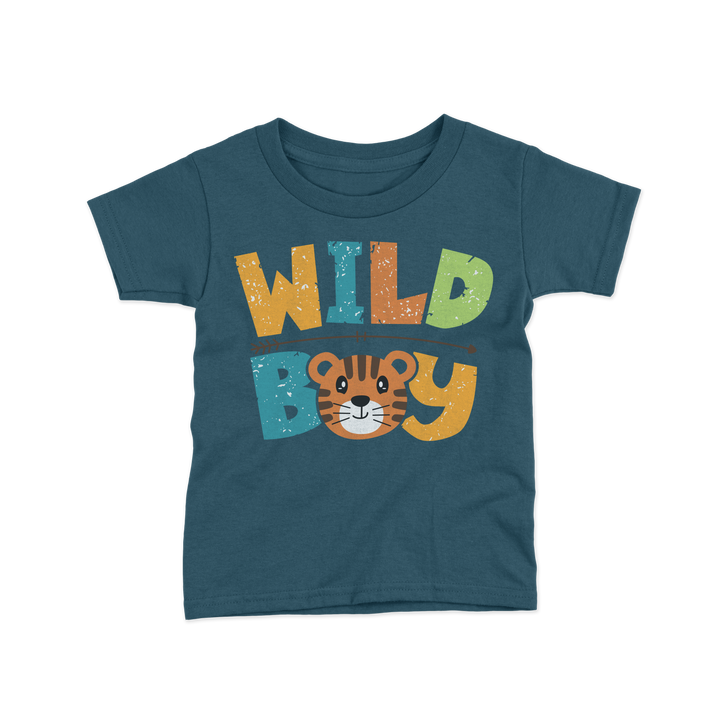 wild boy graphic kids tshirt image 